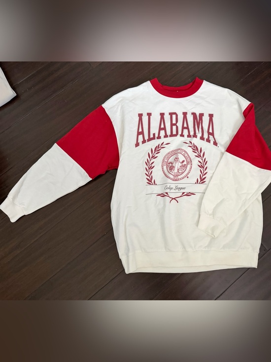 gameday couture Tops - Gameday Couture U of Alabama Crimson & White College Sweatshirt Small new